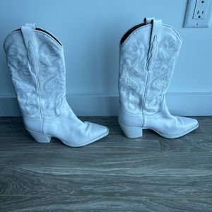 Jeffery Campbell Dagget Western Boot - WHITE - 7.5